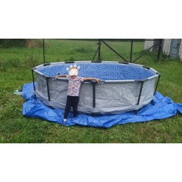 Didelis 3-in-1 rėmo sodo baseinas 305x76 + nemokamai