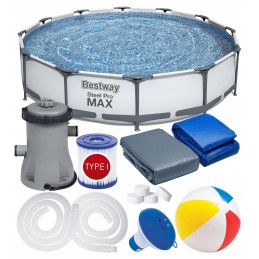 12in1 rėmo baseinas pro max 366x76 bestway 56416