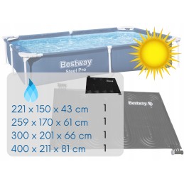 Bestway 58423 saulės vandens šildymo kilimėlis