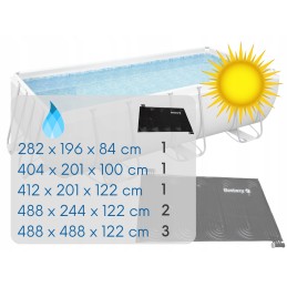 Bestway 58423 saulės vandens šildymo kilimėlis