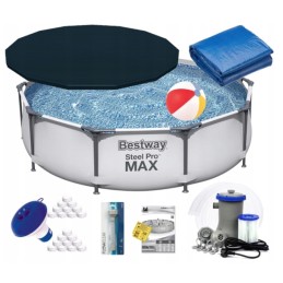 13in1 baseinas bestway 56408 plieno pro 305x76cm siurblys