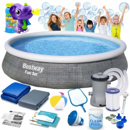 Išplečiamasis sodo baseinas 396x84 bestway pilnas 16in1