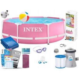 Plieninis sodo baseinas 244x76 intex 28292 rinkinys 13in1 modelis 2024