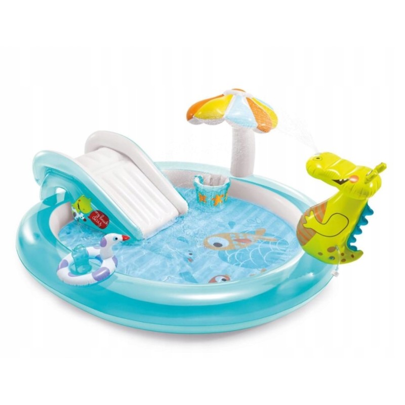 Baseino žaidimų aikštelė krokodilas 57165 intex