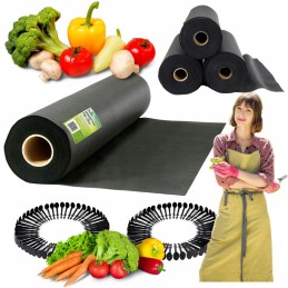 Agrotekstilė nuo piktžolių 0,8x100m 100 kaiščių nuo piktžolių UV stiprus