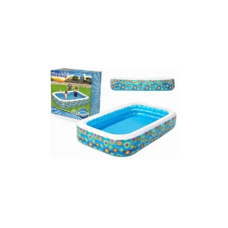 Pripučiamas baseinas su gėlėmis 305x183x56cm