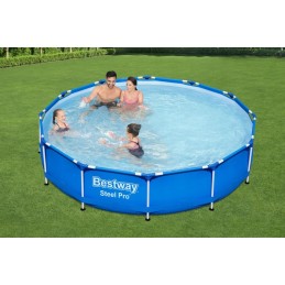 Plieninis profesionalus rėmo baseinas 366x76 apvalus bestway d