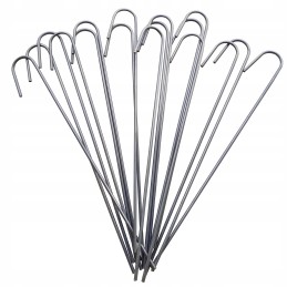 Metaliniai smeigtukai įvairių tipų agrotekstilei, agrotekstilei ir geotekstilei tvirtinti prie žemės, taip pat smeigtukai kurmių