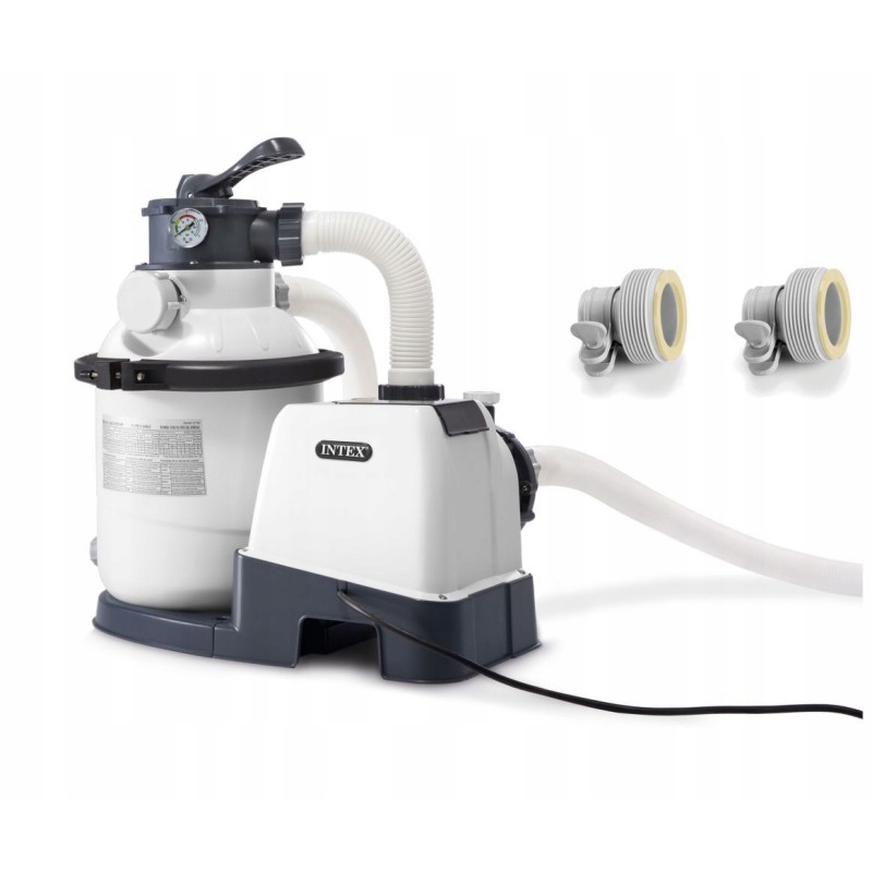 Intex Krystal Clear smėlio siurblys baseinui 26644 su adapteriu 5700 5 7l val.