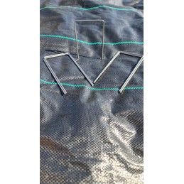 Smeigtukai, kaiščiai, ankeriai, inkarai agrotekstilei tvirtinti, cinkuota/cinkuota agrotekstilė, 500 vnt, "u" forma, 15cm