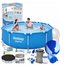Bestway rėmo baseino rinkinys SP 305x76cm 305x76 16in1 apvalus