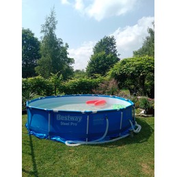 Plieninis pro 366x76 stovo baseinas bestway 3in1 siurblys