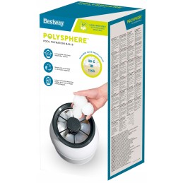 Bestway pump 58497 filtro rutuliukai 2 porcijos