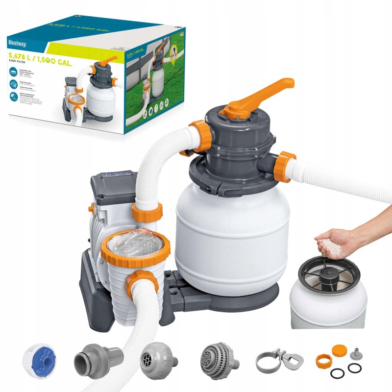 Smėlio filtro siurblys baseinams 5678l h bestway 58497 baseino filtras