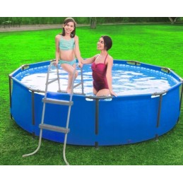 Nerūdijančio plieno kopėčios baseinams, 84 cm bestway