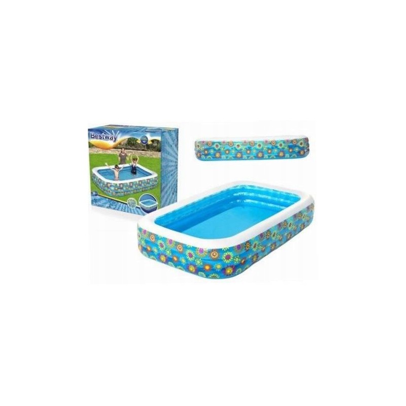 Pripučiamas baseinas su gėlėmis 305x183x56cm