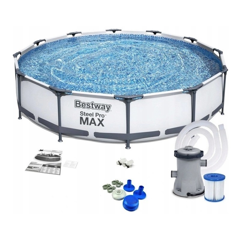 Bestway 56416 baseino 366x76cm chloro filtro siurblys