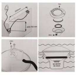RGB LED lemputė 15w 900lm nuotolinio valdymo pultelis astralpool 71740