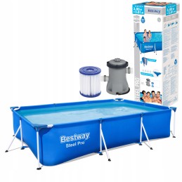 Karkasinis baseinas su siurbliu 300x201x66 bestway 56411