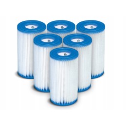 6 x siurblio filtrų komplektas, B tipo intex 29005