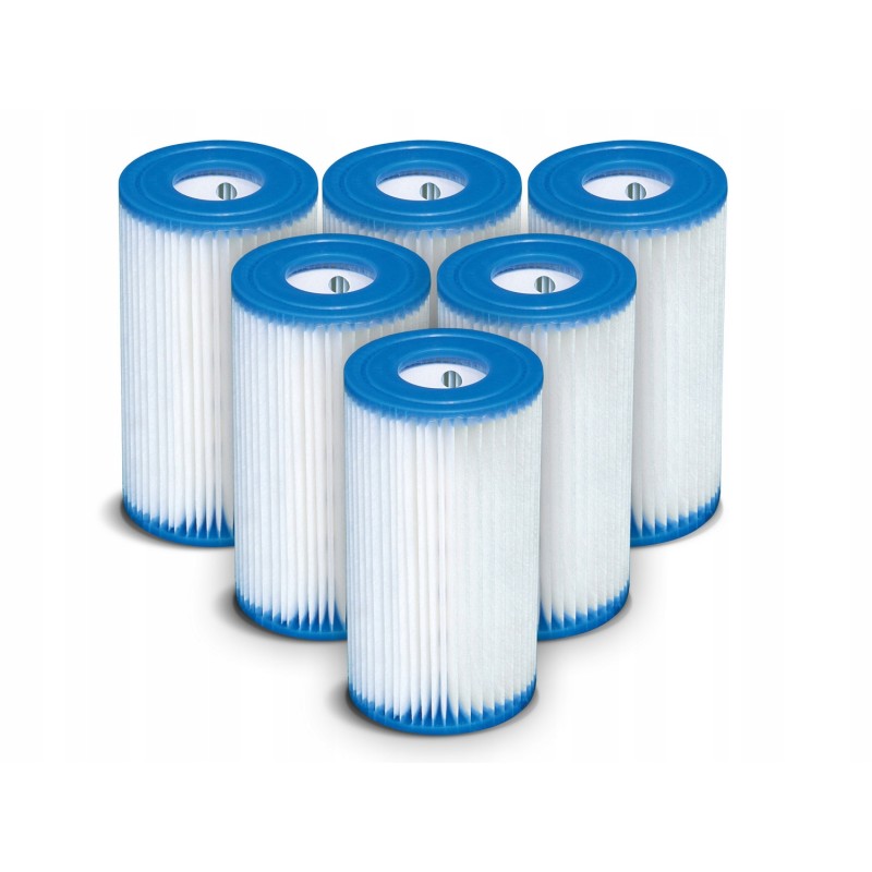 6 x siurblio filtrų komplektas, B tipo intex 29005