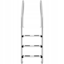 Nerūdijančio plieno baseino kopėčios, 3 pakopos, 1600 mm