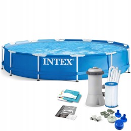 Plieninis sodo baseinas 366 x 76 cm 9in1 intex 282