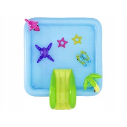 Vaikų baseinas, pripučiamas irklavimo baseinas su čiuožykla