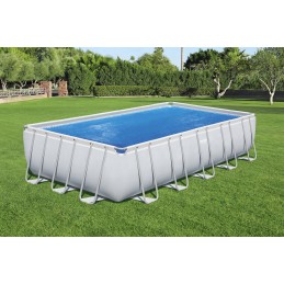 Tvirtas saulės uždangalas baseinui 732x366 cm burbulinė plėvelė bestway 58228