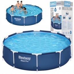Bestway apvalus sodo karkasinis baseinas 56677