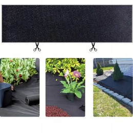 Agrotekstilė sodo kilimėlis agrotekstilė juoda žieminė 50 mx 1,6 m 100 g