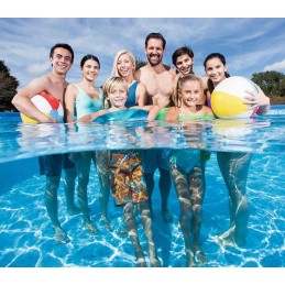 Baseinas 366x76 rėmo šeimos sodo komplektas