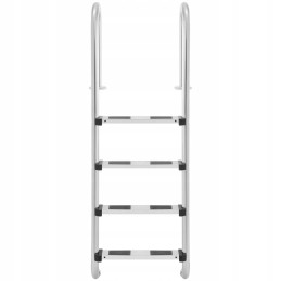 Nerūdijančio plieno baseino kopėčios, 4 pakopos, 1570 mm