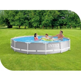 Plieninis sodo baseinas 366x76 su intex pompa