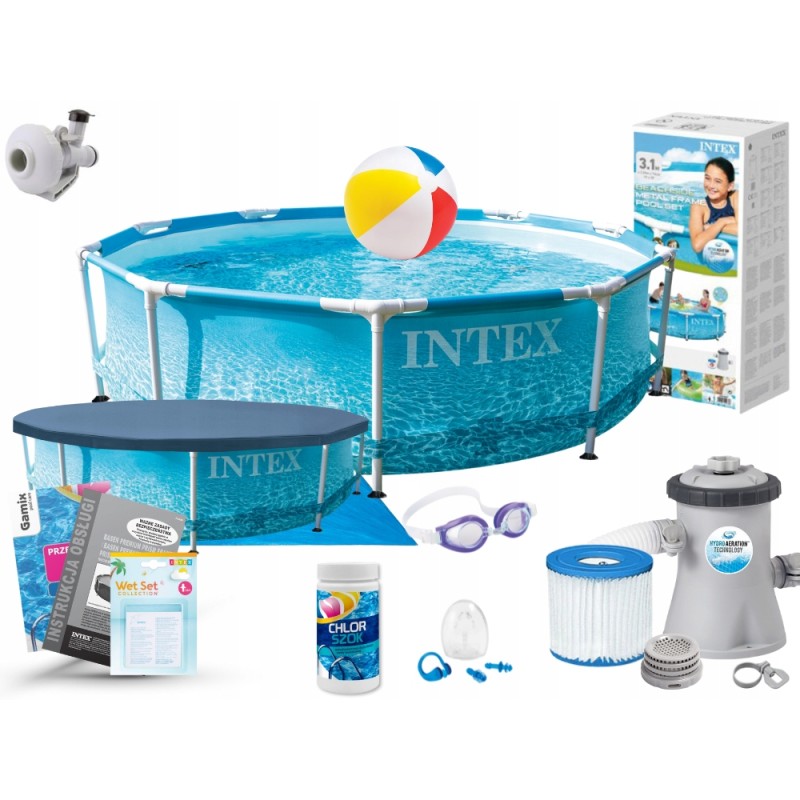 Intex plieno karkaso sodo baseinas 305x76cm 28208 maks