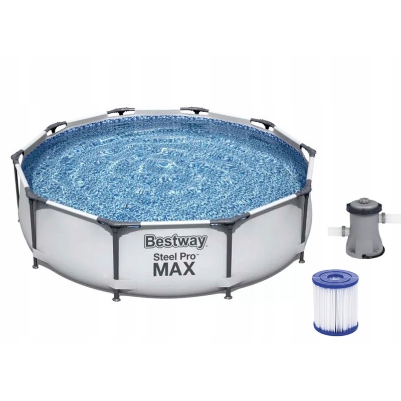 Didelis 3-in-1 rėmo sodo baseinas 305x76 + nemokamai