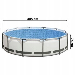 Didelis 3-in-1 rėmo sodo baseinas 305x76 + nemokamai
