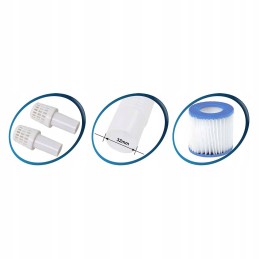 Sodo baseino rėmas 360x76cm su pompa