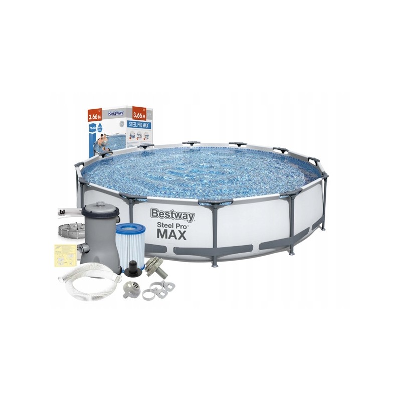 Rėmo baseinas 366x76 rinkinys 9in1 bestway 56416