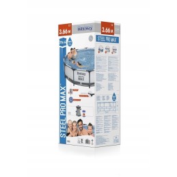 Rėmo baseinas 366x76 rinkinys 9in1 bestway 56416