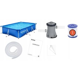Rėmo baseinas 300x201x66 bestway 56411 9in1