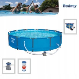 Karkasinis baseinas 366x76 cm pro max bestway 56416