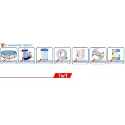 Rėmo baseinas 366x76 bestway 56416 9in1 pro maks