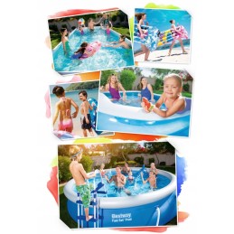 Sodo rėmo baseinas 305x76 bestway 8in1 siurblys