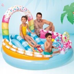 Pripučiama žaidimų aikštelė su fontanu, intex 57144