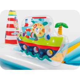 Žaidimų aikštelė, žvejys, baseinas, čiuožykla, intex 57162