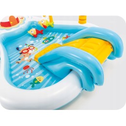 Žaidimų aikštelė, žvejys, baseinas, čiuožykla, intex 57162