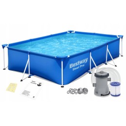 Bestway rėmo baseinas 300x201x66 56411 siurblys 7in1