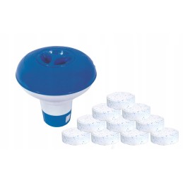 Nerūdijančio plieno baseinas 305x76, komplektas su chloro danga, kilimėlis