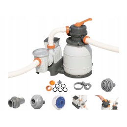 Bestway 58497 smėlio filtro siurblys baseinams 5678l h žarnų jungtys